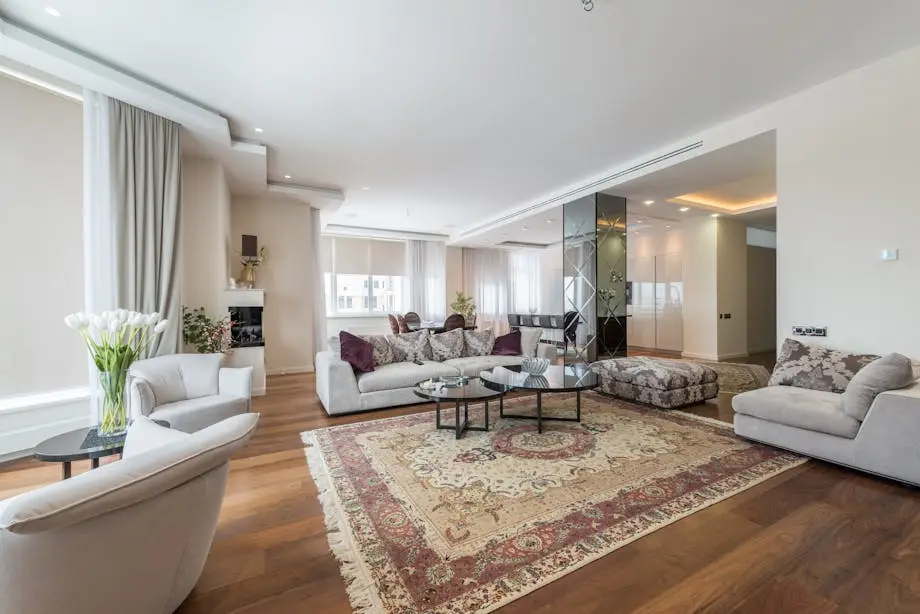 clean living room house